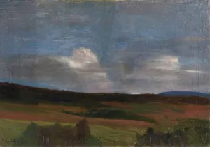 Realist Oil Paintings Prints: Thunder Clouds, 1896. Creator: Halfdan Egedius