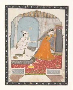 Heritage Watercolour Art Prints: The Timid Bride, ca. 1800. Creator: Unknown