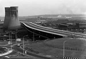 Tinsley Viaduct Print, Sheffield, 1968