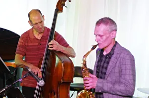 Tom Hill and Chris Bowden Print, Watermill Jazz Club 2019