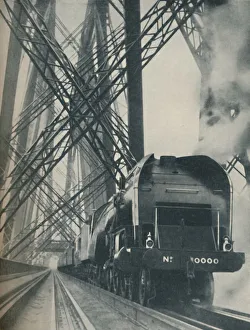 Steam Locomotive Photography Prints: Four Hundred Tons of Train Pulled By A Leviathan, c1935. Artist: Global Photographic Union