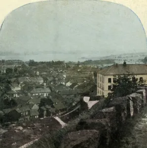Stereoscopic Card Photography Prints: Tonsberg, Norway. Creator: Unknown