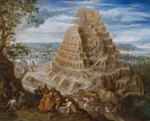 Prints of The Tower of Babel. Private Collection Lucas Van Valckenborch Prints: The Tower of Babel Print, Private Collection