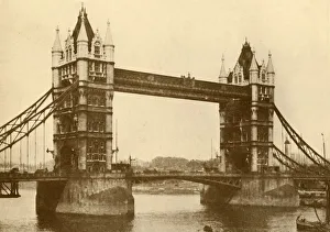 British Civil Engineering Prints: The Tower Bridge, London, c1930. Creator: Unknown