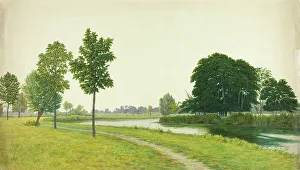 Tranquil Park Scene Print, n.d