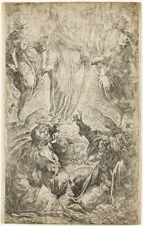 The Transfiguration Painting Prints: The Transfiguration, c.1590. Creator: Camillo Procaccini