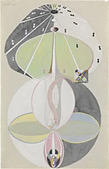 Prints of Tree of Knowledge, No. 5, 1915. Found in the Collection of Courtesy of Stiftelsen Hilma af Klints Verk Sweden Prints: Hilma af Klint's Tree of Knowledge Print, 1915