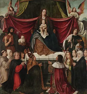 Print of Our Lady in Central Triptych Panel, 16th century