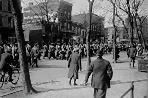 Troops Arrive for Inauguration, c1910-1915 Print