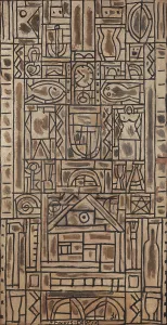 Abstract Painting Prints: Universal Symmetrical Composition in Black and White Print, 1931
