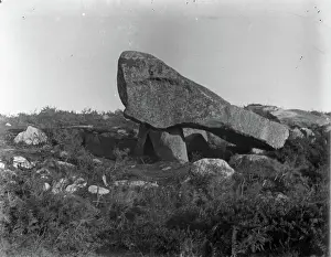 Black And White Rock Formations Prints: Unknown rock formation. Creator: Unknown