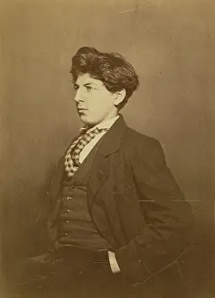 Albumen Silver Print Art Prints: Unknown Young Man, 1860-1861. Creator: Nadar