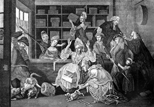 A Unwelcome customer, 1772. Artist: Caldwell A Unwelcome customer, 1772. Artist: Caldwell