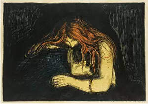 Kiss Collection: The Vampire II, 1895-1900. Artist: Munch, Edvard (1863-1944)