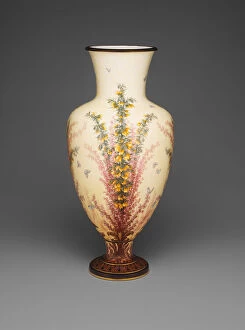 Albert Ernest Carrier Belleuse Collection: Vase d Arezzo, Sevres, 1884 / 85. Creators: Sevres Porcelain Manufactory