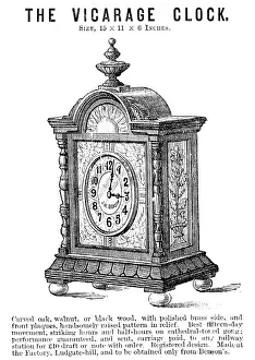 Illustrated London News Ad Prints: The Vicarage Clock, 1883. Creator: Unknown