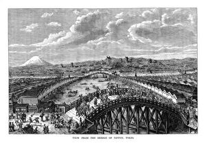 View from the Bridge of Nippon, Tokyo, Japan, 1877 View from the Bridge of Nippon, Tokyo, Japan, 1877