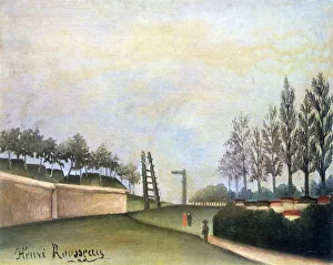 Henri Rousseau Paintings Prints: View of the Fortifications to the left of the Gate of Vanves, 1909. Artist: Henri Rousseau