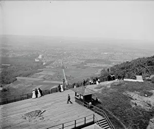 View from Mt. Tom, Holyoke, Mass. c1908 Print