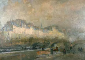 View of the Pont Neuf and the Ile de la Cite, Paris, late 19th/early 20th century. Artist: Albert Lebourg View of the Pont Neuf and the Ile de la Cite, Paris, late 19th/early 20th century. Artist: Albert Lebourg
