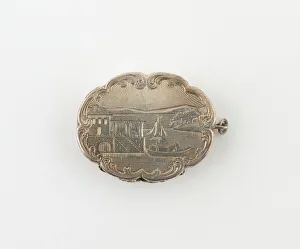 Vinaigrette with Harbor Scene Print, Birmingham, c. 1846/47