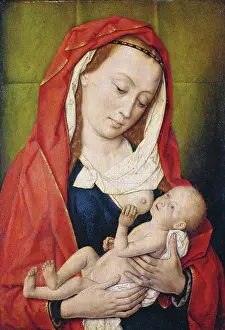 Jesus Christ Biblical Scene Prints: Virgin and Child, c1475. Creators: Dieric Bouts, Workshop of Dieric Bouts