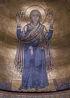 The Virgin Orans, c. 1037. Artist: Byzantine Master The Virgin Orans, c. 1037. Artist: Byzantine Master