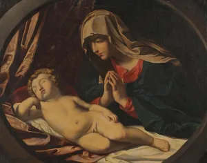 Baroque Religious Art Prints: The Virgin and the Sleeping Child. Creator: Unknown