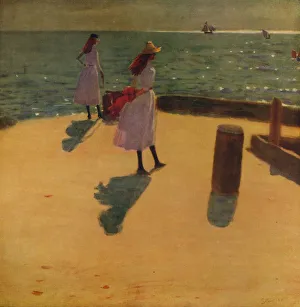 On Walberswick Pier, c1887, (c1915). Artist: Philip Wilson Steer On Walberswick Pier, c1887, (c1915). Artist: Philip Wilson Steer
