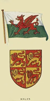 Welsh Flag Prints: Wales, c1935. Creator: Unknown