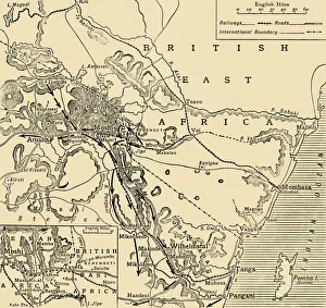 The War in East Africa, 1916, (c1920). Creator: Unknown The War in East Africa, 1916, (c1920). Creator: Unknown