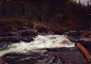 Waterfall in Telemark Print, 1852