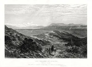 The Waters of Merom, Palestine, 1887. Artist: W Forrest The Waters of Merom, Palestine, 1887. Artist: W Forrest