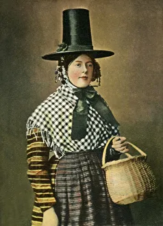 Traditional British Costume Prints: A Welsh Costume, c1904. Creator: Unknown
