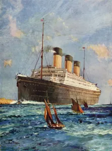 Steamship History Prints: The White Star Liner Majestic. Creator: Unknown