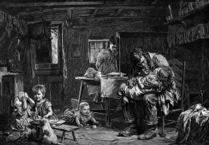 British Family Portraits Prints: The Widower, 1882