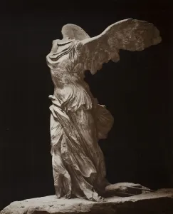 Albumen Silver Print Art Prints: Winged Victory of Samothrace (Victoire de Samothrace), 1860s. Creator: Unknown