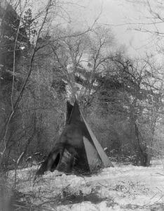 Edward Curtis Print: The Winter Camp, 1908