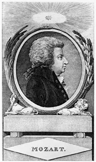 Wolfgang Amadeus Mozart, Austrian composer, c1791 Wolfgang Amadeus Mozart, Austrian composer, c1791