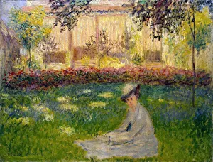 Woman in a Garden, 1876. Artist: Claude Monet Woman in a Garden, 1876. Artist: Claude Monet