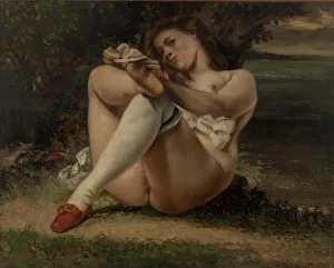 Woman with White Stockings (La Femme aux bas blancs) Print, 1861