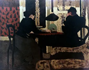 Women by Lamplight, 1892. Artist: Edouard Vuillard Women by Lamplight, 1892. Artist: Edouard Vuillard