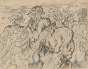 Workers Print, 1925 Lithograph