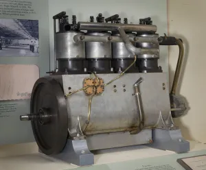 Wright Vertical 4, In-line 4 Engine Print, 1906