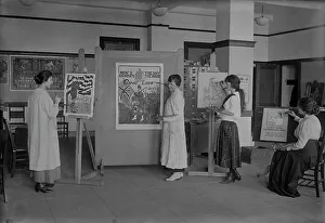 Y.W.C.A. War Work Print, circa 1915-1920