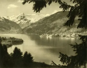 Zell Am See Austria Prints: Zell am See, Austria, c1935. Creator: Unknown