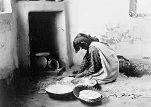 Zuni Bread Maker Print, c1903