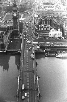 Aerial view of Westminster Bridge, London Aerial view of Westminster Bridge, London