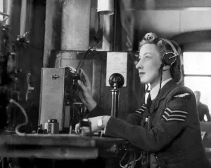 Britain At War Prints: Print of a WaF radio operator at work, May 1943