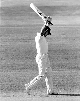 Geoff Boycott raises both arms to celebrate a Test century Geoff Boycott raises both arms to celebrate a Test century